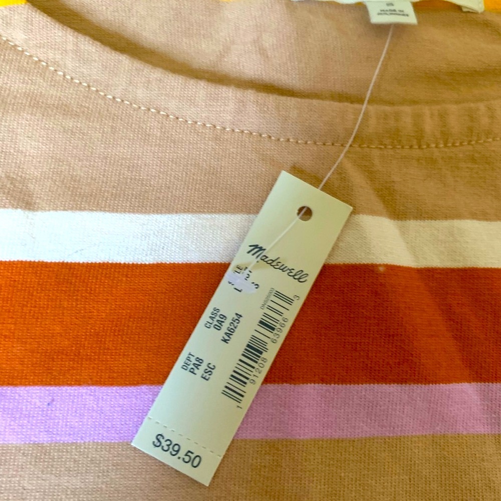 Madewell Boxy Tee in Wilmore Stripe - Picture 5 of 5